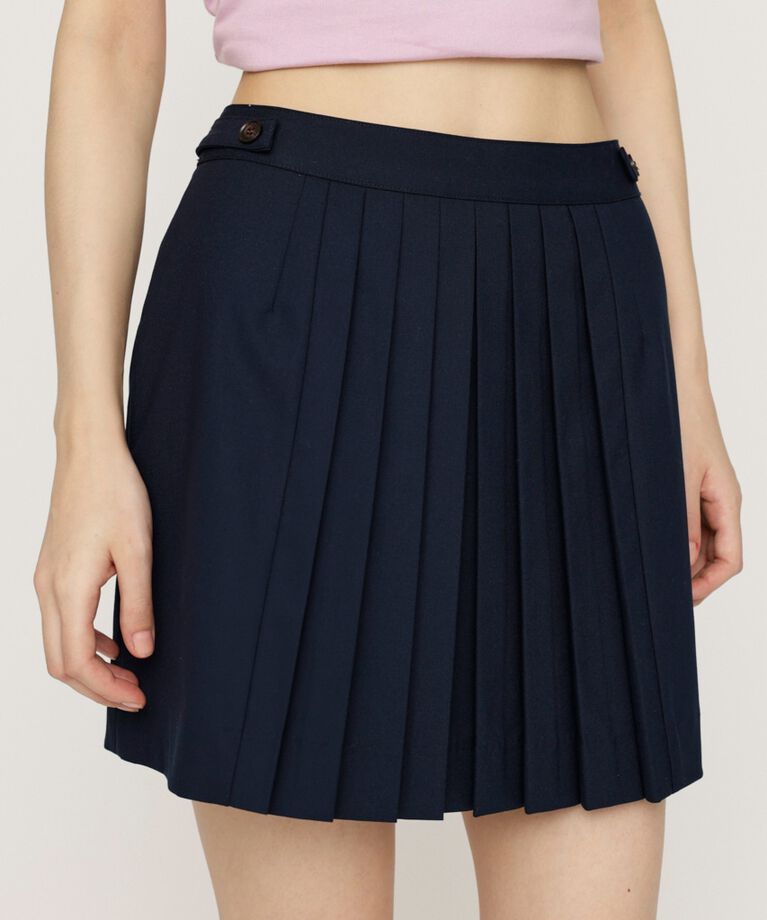 SLY「FRONT PLEATS ショートスカート」|スカート|