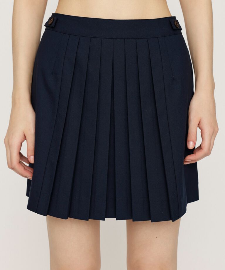 SLY「FRONT PLEATS ショートスカート」|スカート|