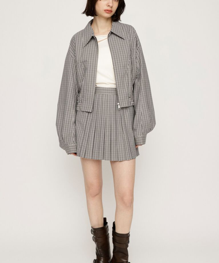 SLY「FRONT PLEATS ショートスカート」|スカート|