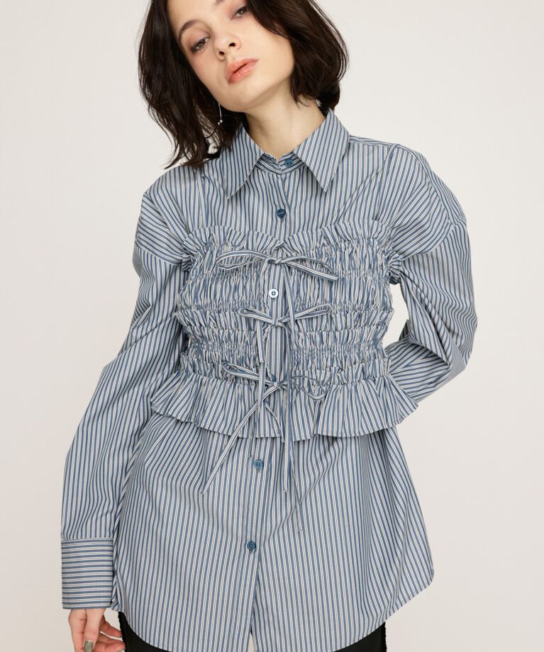 SLY「BUSTIER LAYRED シャツ」|シャツ・ブラウス|