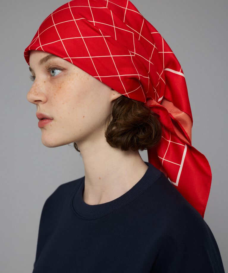 HeRIN.CYE「Check scarf」|その他|RED