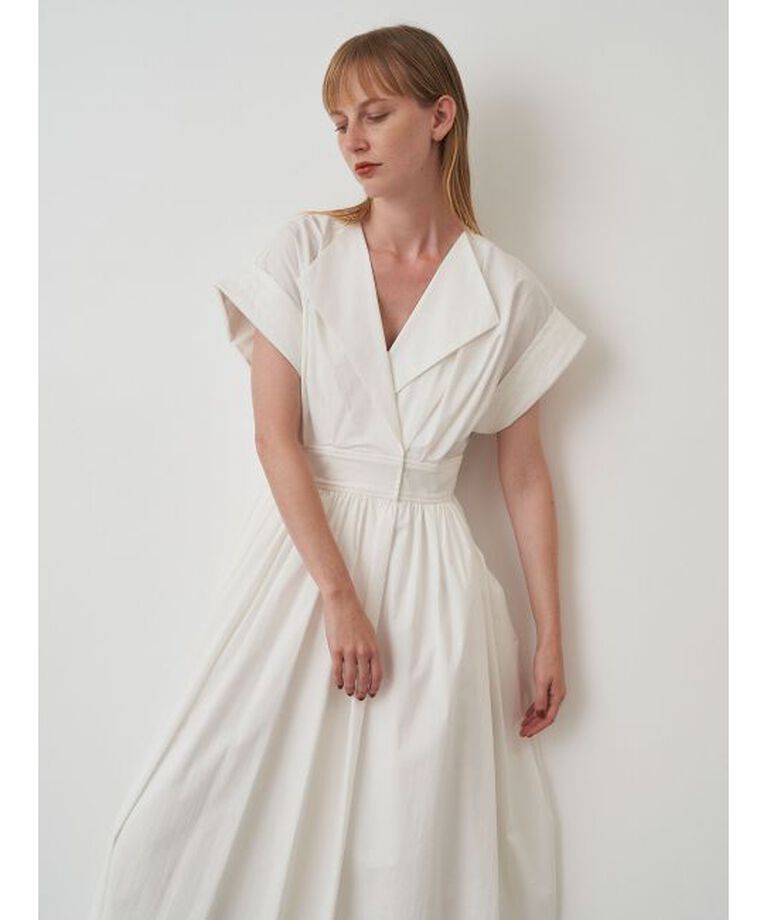 ELENDEEK「OPEN COLLAR SHIRT OP」|ワンピース|