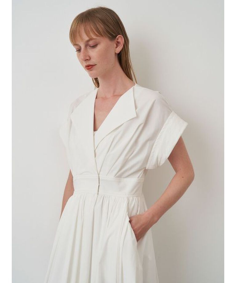 ELENDEEK「OPEN COLLAR SHIRT OP」|ワンピース|