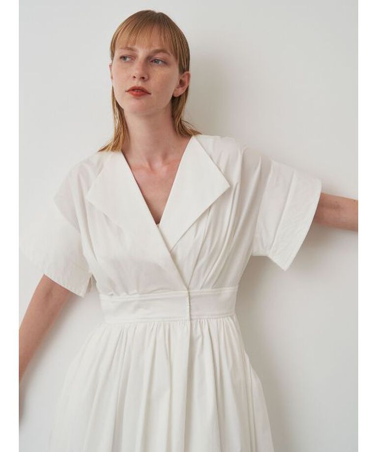 ELENDEEK「OPEN COLLAR SHIRT OP」|ワンピース|