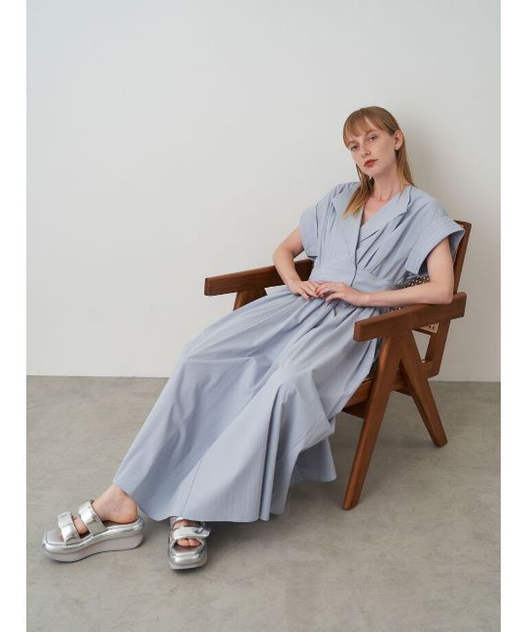 ELENDEEK「OPEN COLLAR SHIRT OP」|ワンピース|