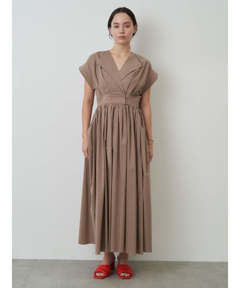 ELENDEEK「OPEN COLLAR SHIRT OP」|ワンピース|