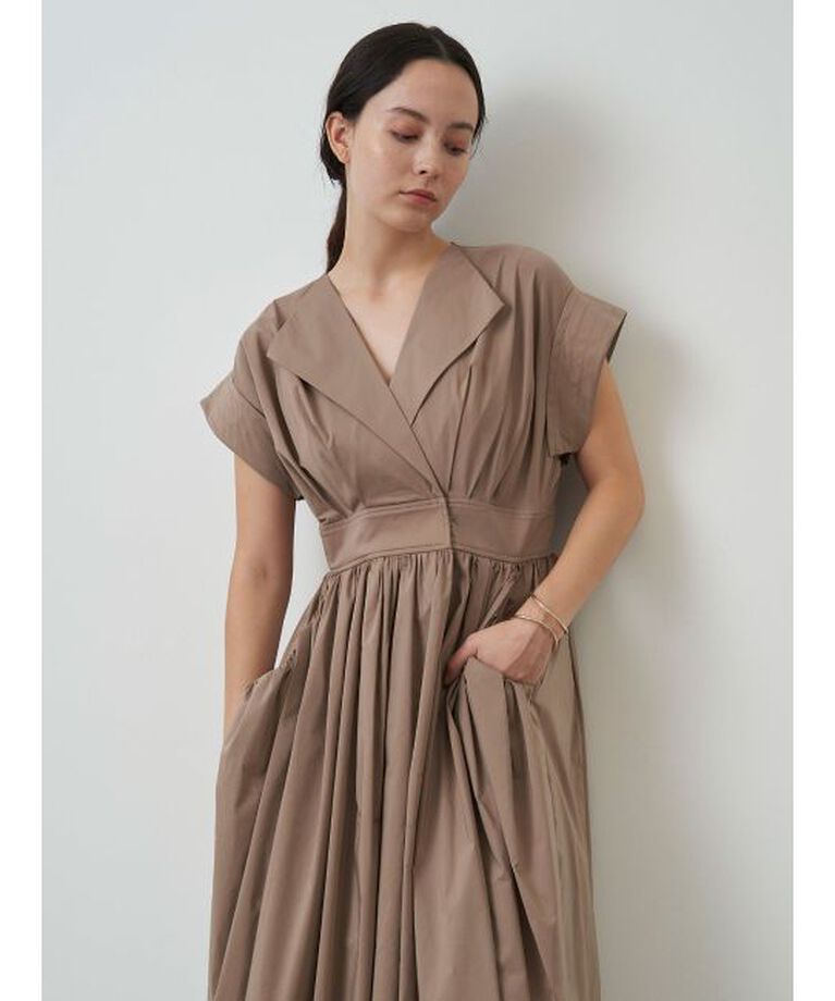 ELENDEEK「OPEN COLLAR SHIRT OP」|ワンピース|
