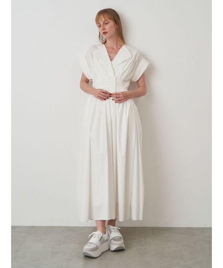 ELENDEEK「OPEN COLLAR SHIRT OP」|ワンピース|