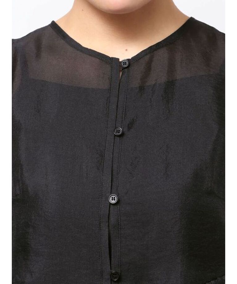 ELENDEEK「SHEER FRILL SLEEVELESS BL」|シャツ・ブラウス|