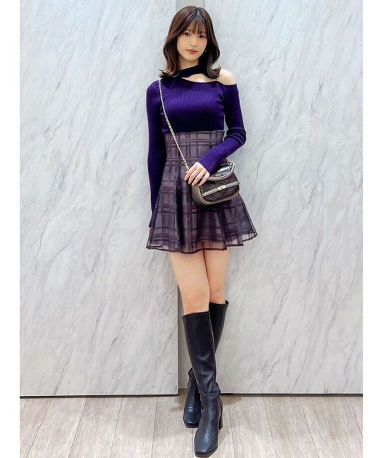 MERCURYDUO「シアーチェックバックレースアップミニスカパン」|その他|