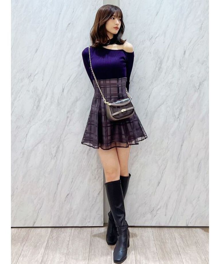 MERCURYDUO「シアーチェックバックレースアップミニスカパン」|その他|