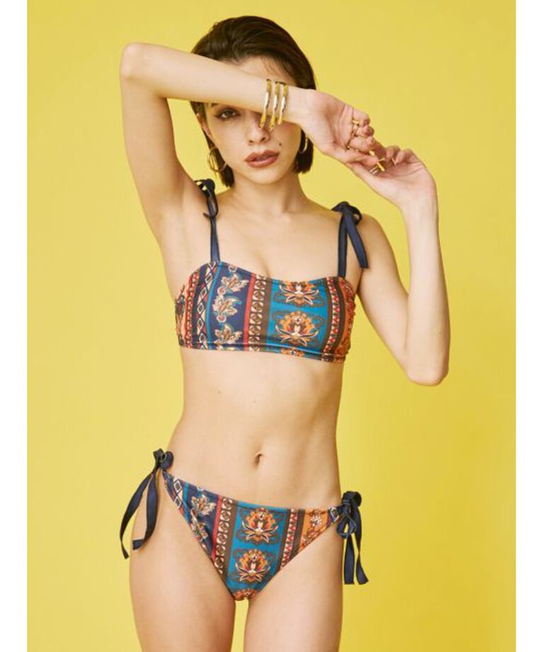 EVRIS「ORIGINAL PATTERN Swimwear」|ビキニ|ネイビー
