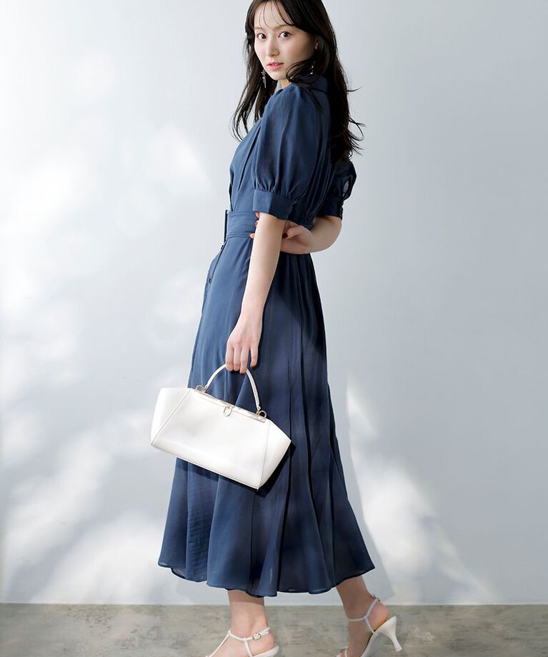SNIDEL「【00サイズ/WEB限定カラーあり】カシュクールシャツワンピース」|ワンピース|