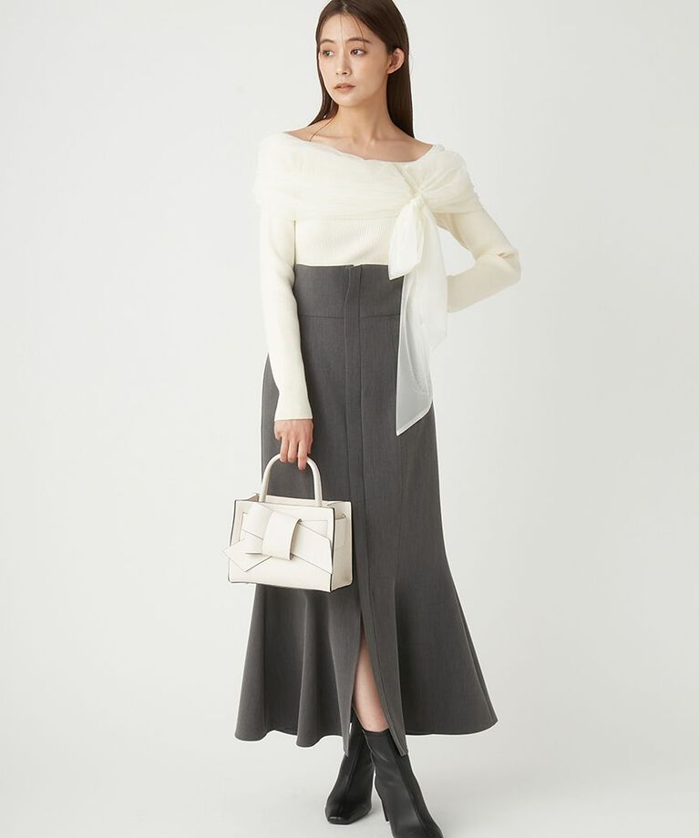 FRAY I.D「【ルエル】リボンミドルバッグ【WEB限定カラーあり】」|ハンドバッグ|