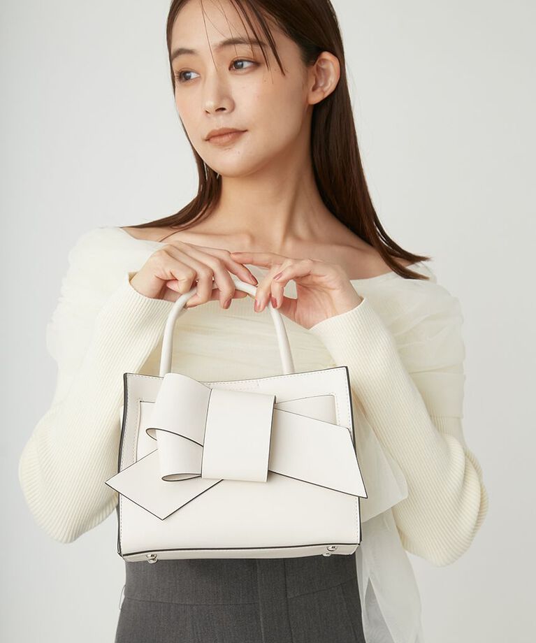 FRAY I.D「【ルエル】リボンミドルバッグ【WEB限定カラーあり】」|ハンドバッグ|