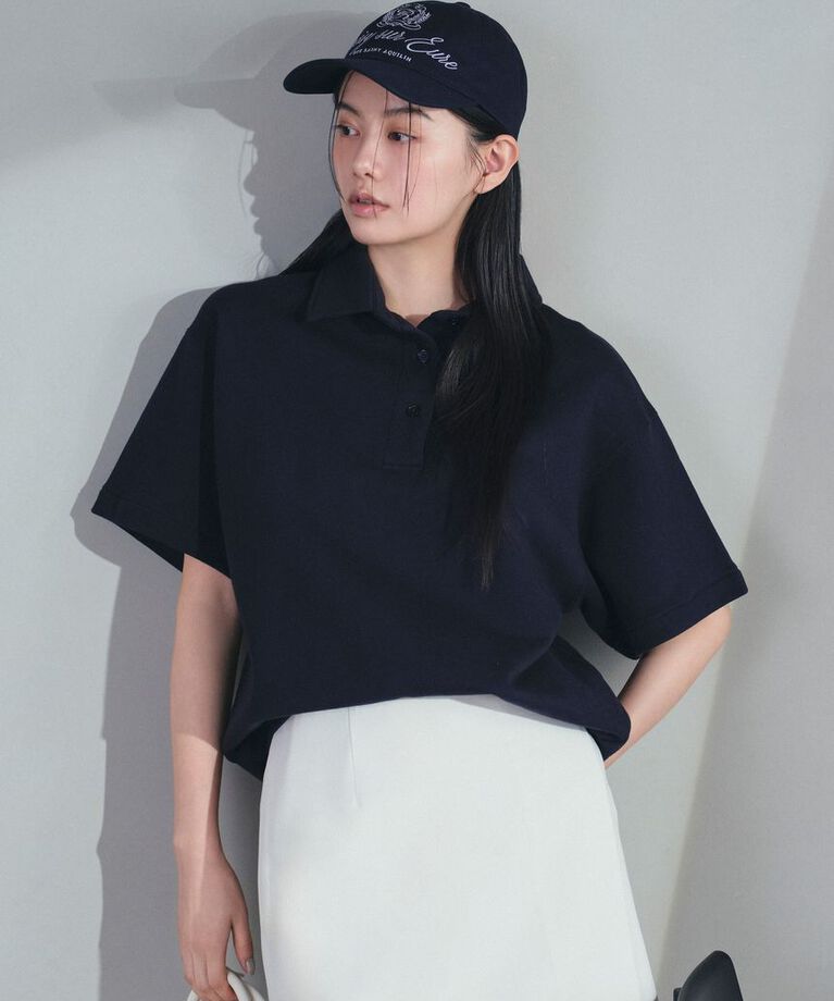 FRAY I.D「ハーフスリーブポロTシャツ」|Tシャツ・カットソー|NVY