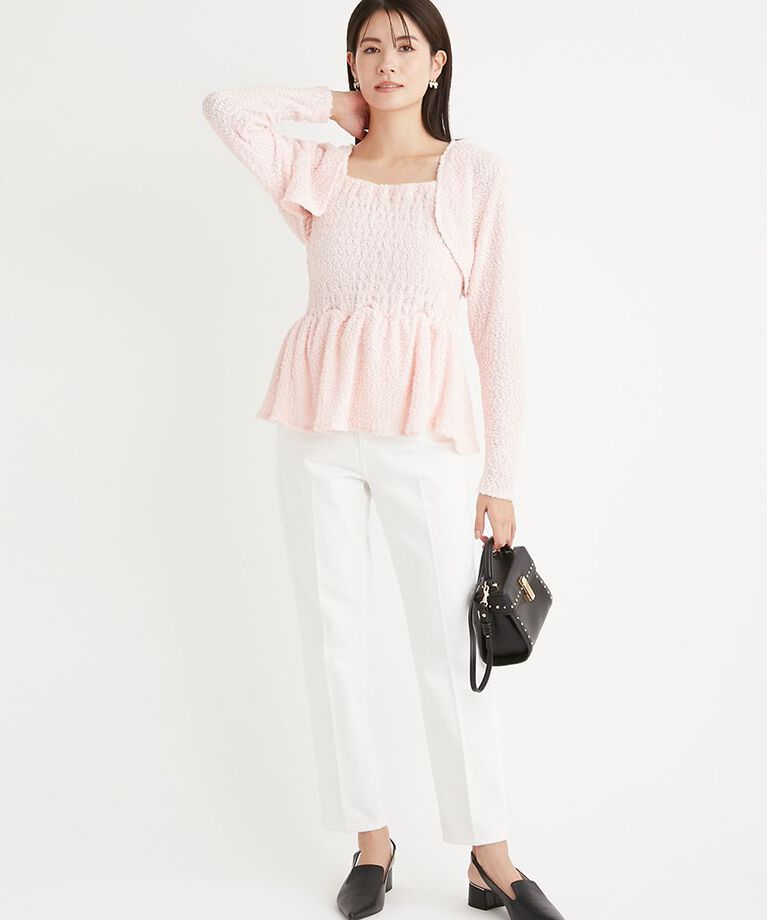 CELFORD「ハイライズ美脚ストレッチテーパードデニムパンツ」|デニム|