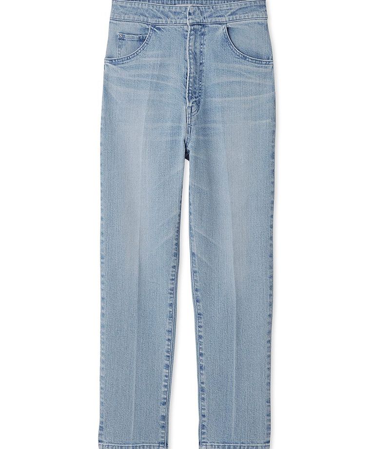 CELFORD「ハイライズ美脚ストレッチテーパードデニムパンツ」|デニム|
