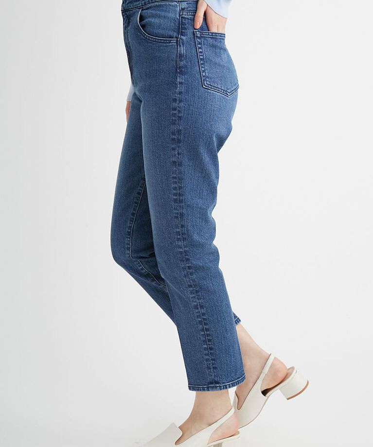 CELFORD「ハイライズ美脚ストレッチテーパードデニムパンツ」|デニム|