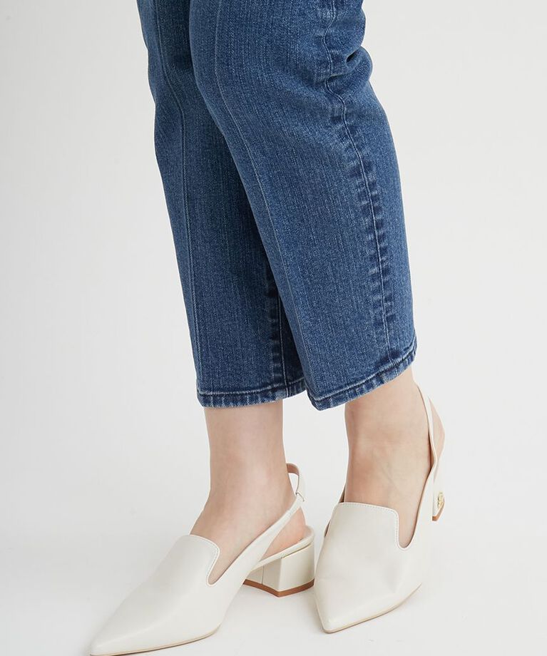 CELFORD「ハイライズ美脚ストレッチテーパードデニムパンツ」|デニム|