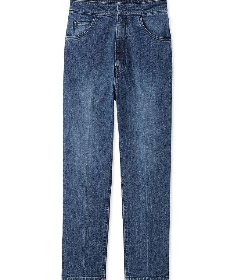 CELFORD「ハイライズ美脚ストレッチテーパードデニムパンツ」|デニム|