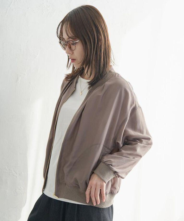 ikka「【雑誌InRed5月号掲載】シアーリブブルゾン」|ブルゾン・スタジャン|