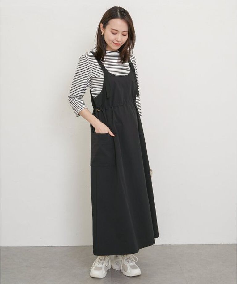 ikka「【2点セット】リップストップカーゴワンピースセット」|ワンピース|