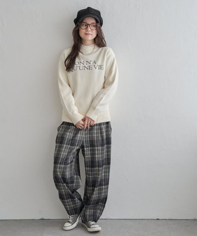 Lbc with Life「ワイドタックカーブパンツ」|その他|