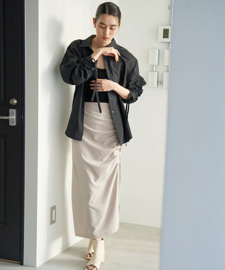 VENCE share style「ブロード袖ギャザーシャツ」|シャツ・ブラウス|