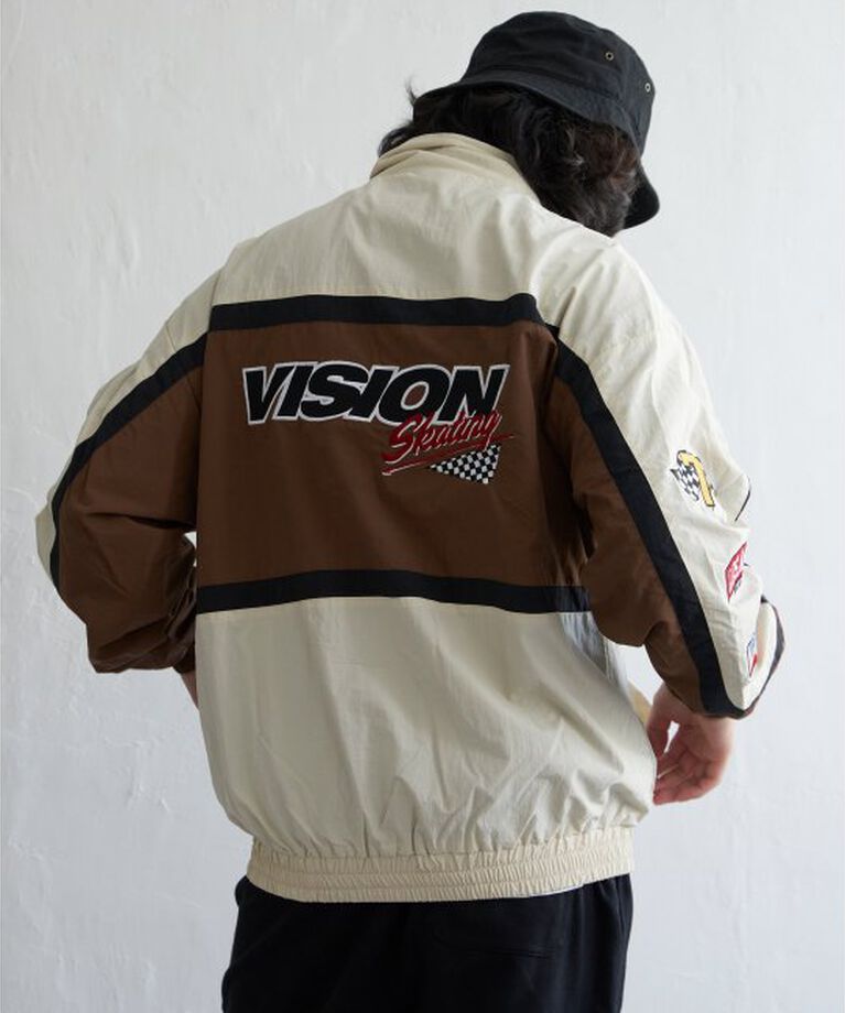 VENCE share style「【ユニセックス】VISION STREET WEAR ヴィジョンストリートウェア スタンドレーシングジャケット」|ブルゾン・スタジャン|