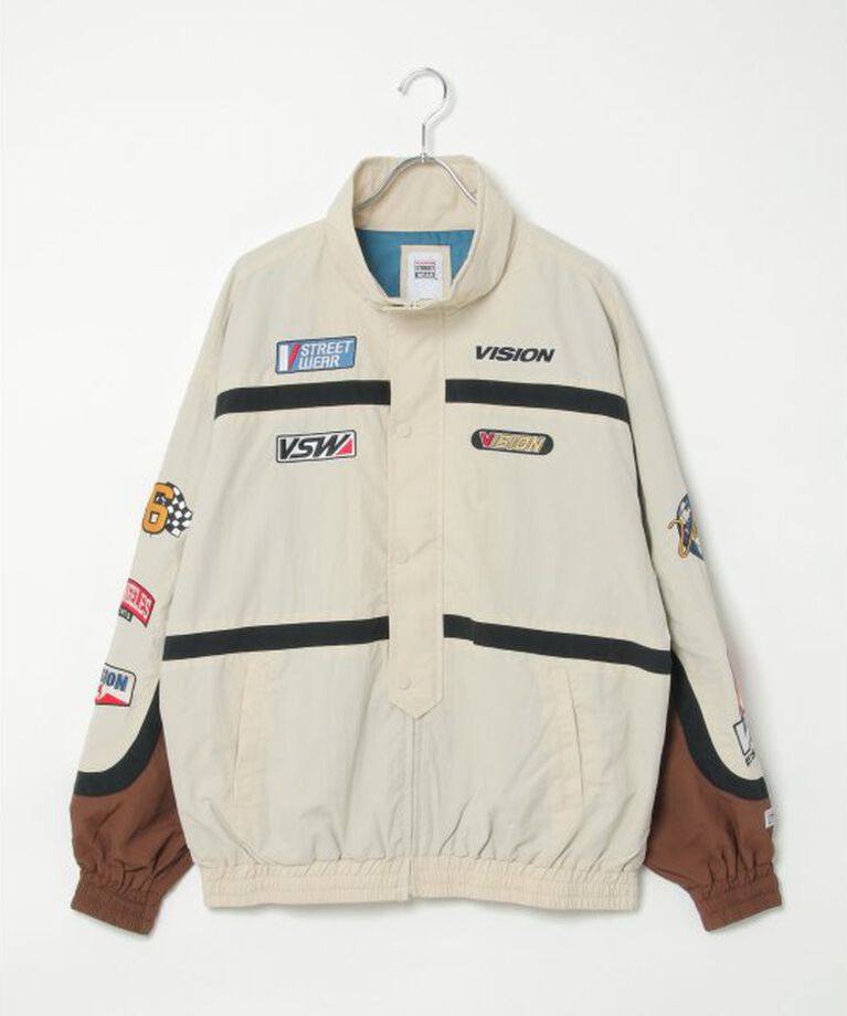 VENCE share style「【ユニセックス】VISION STREET WEAR ヴィジョンストリートウェア スタンドレーシングジャケット」|ブルゾン・スタジャン|
