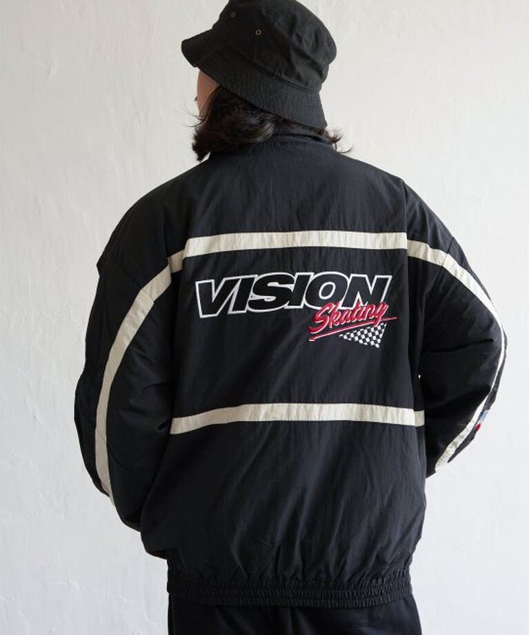 VENCE share style「【ユニセックス】VISION STREET WEAR ヴィジョンストリートウェア スタンドレーシングジャケット」|ブルゾン・スタジャン|