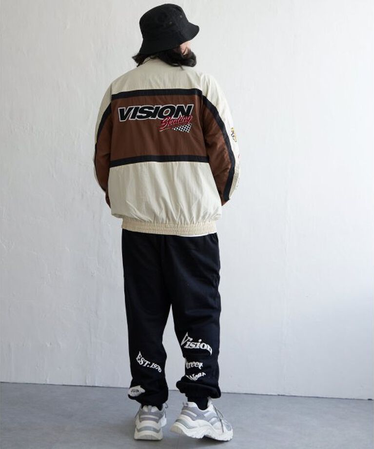 VENCE share style「【ユニセックス】VISION STREET WEAR ヴィジョンストリートウェア スタンドレーシングジャケット」|ブルゾン・スタジャン|