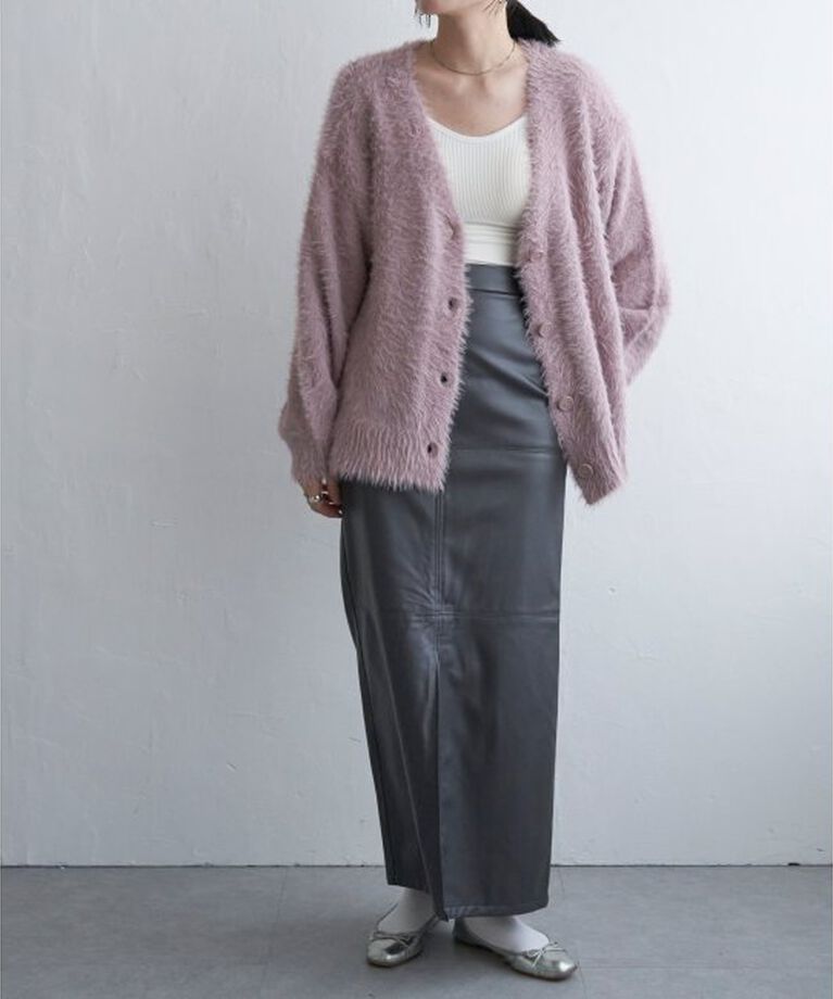 VENCE share style「シャギーニットカーディガン」|カーディガン|