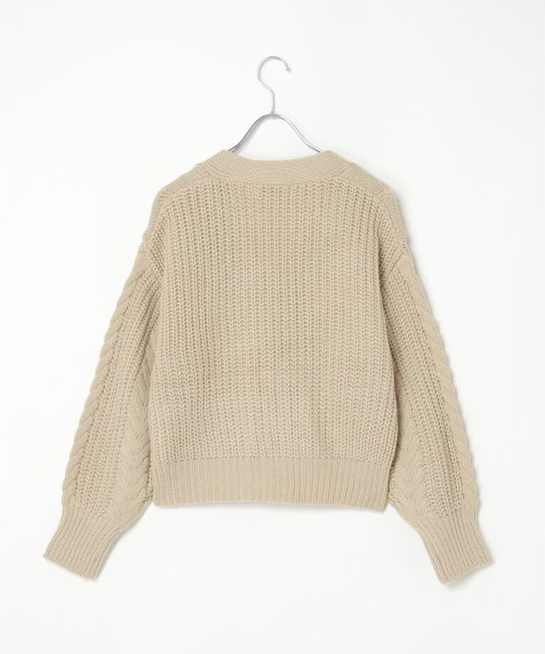 VENCE share style「ケーブルショートカーディガン」|カーディガン|