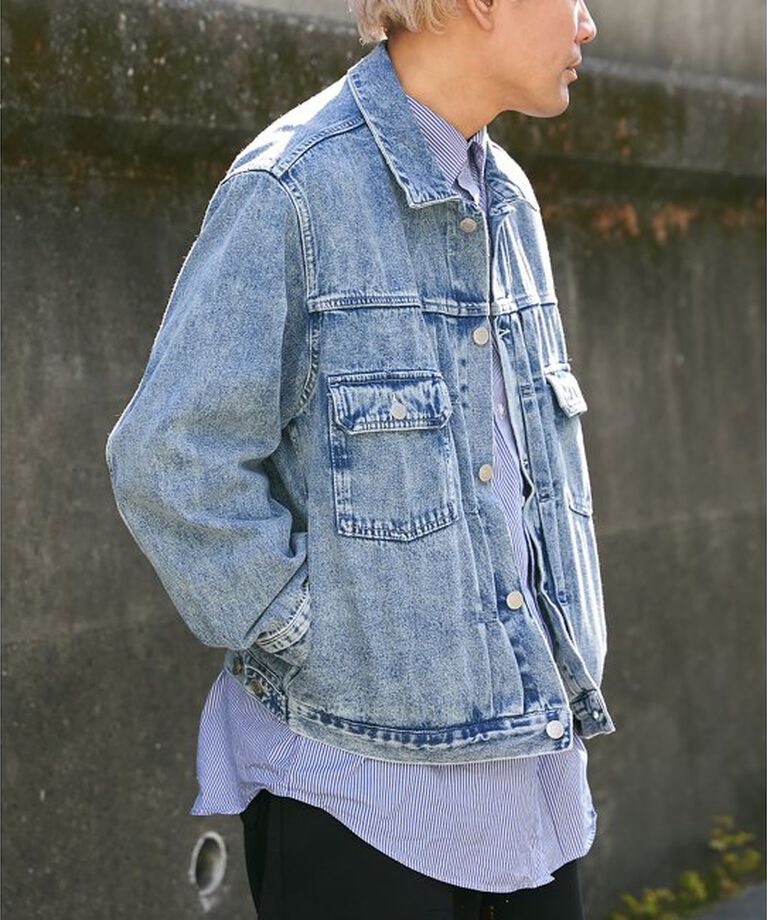VENCE share style「デニムGジャン」|ブルゾン・スタジャン|