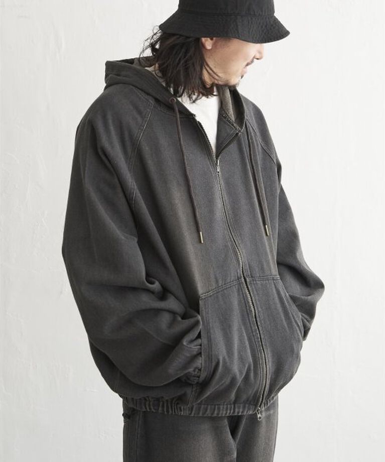 VENCE share style「デニムジップパーカー」|ブルゾン・スタジャン|