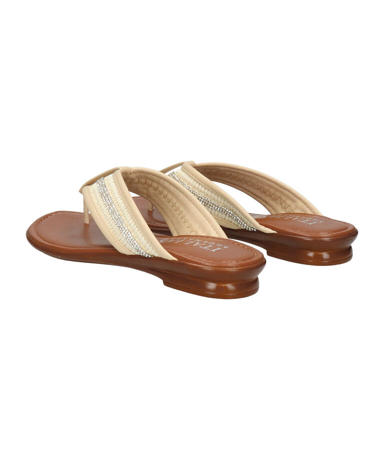IMPORT SELECT「【ITALIAN SHOEMAKERS】ラインストーンベルトトングサンダル(952360)」|サンダル|