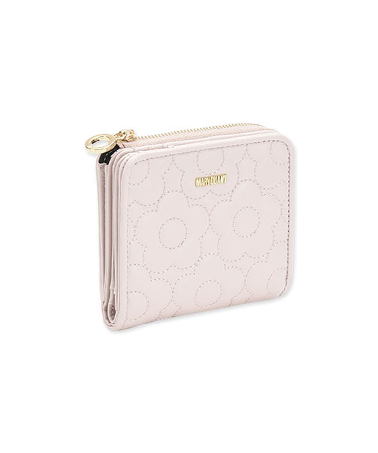 MARY QUANT「キルトフォームデイジー ウォレット」|財布|ベージュ