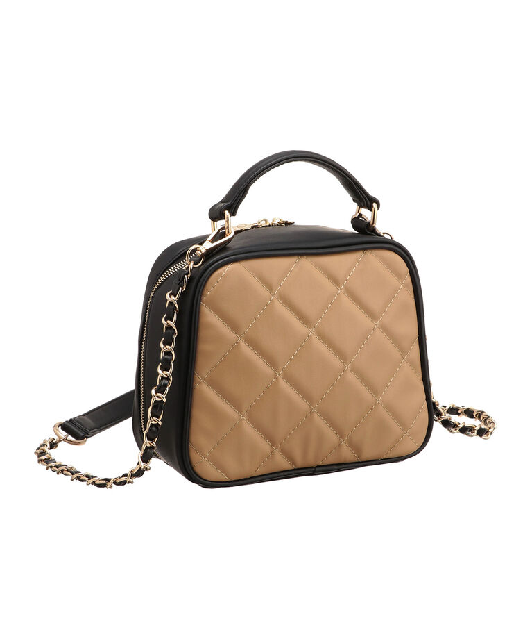 MARY QUANT「スクエアキルトデイジーパッチ 2WAYショルダー」|ショルダー・メッセンジャー|