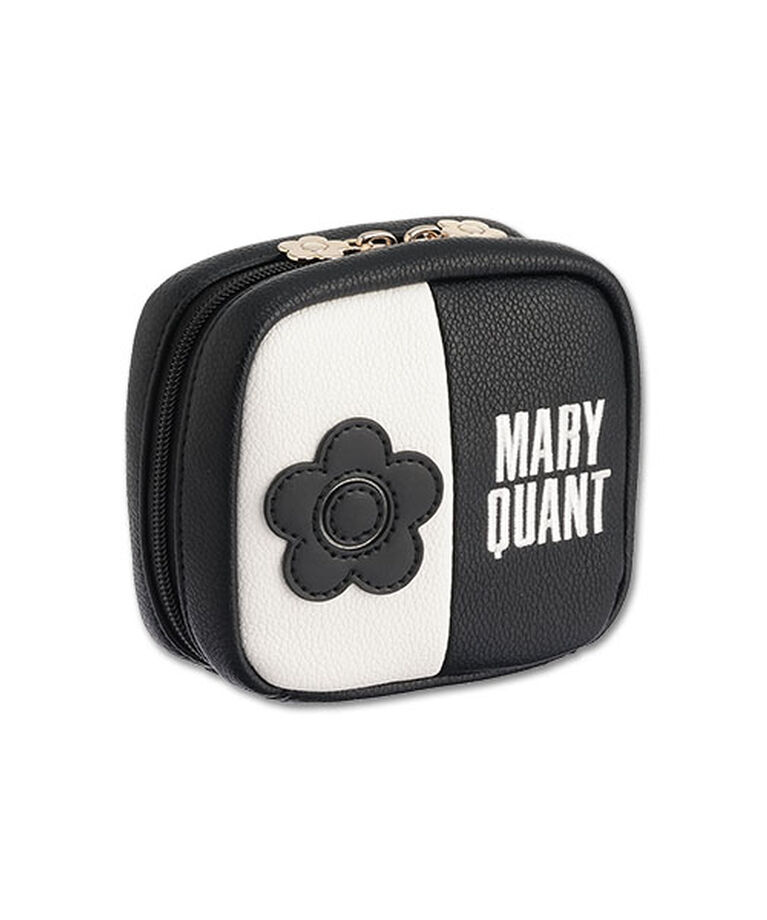 MARY QUANT「バイカラーデイジーロゴ キューボイドポーチミニ」|ポーチ|