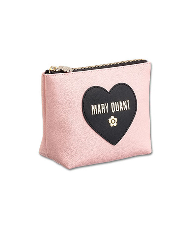 MARY QUANT「ロゴインザハート 舟型ポーチミニ」|ポーチ|ピンク
