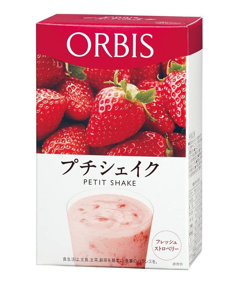 ORBIS「プチシェイク 100g×7食分」|健康・美容食品 ※軽減税率対象|ﾌﾚｯｼｭｽﾄﾛﾍﾞﾘｰ