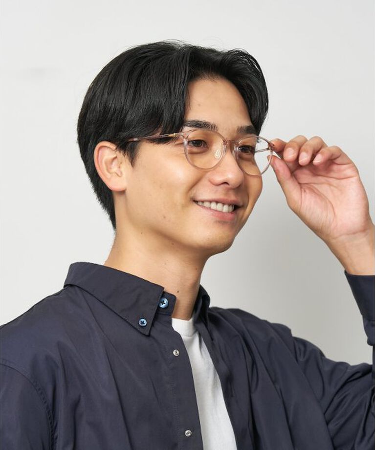  「ボストン型 メガネ 軽量 大人可愛い おうちメガネ 伊達メガネ レンズ交換券付」|メガネ|