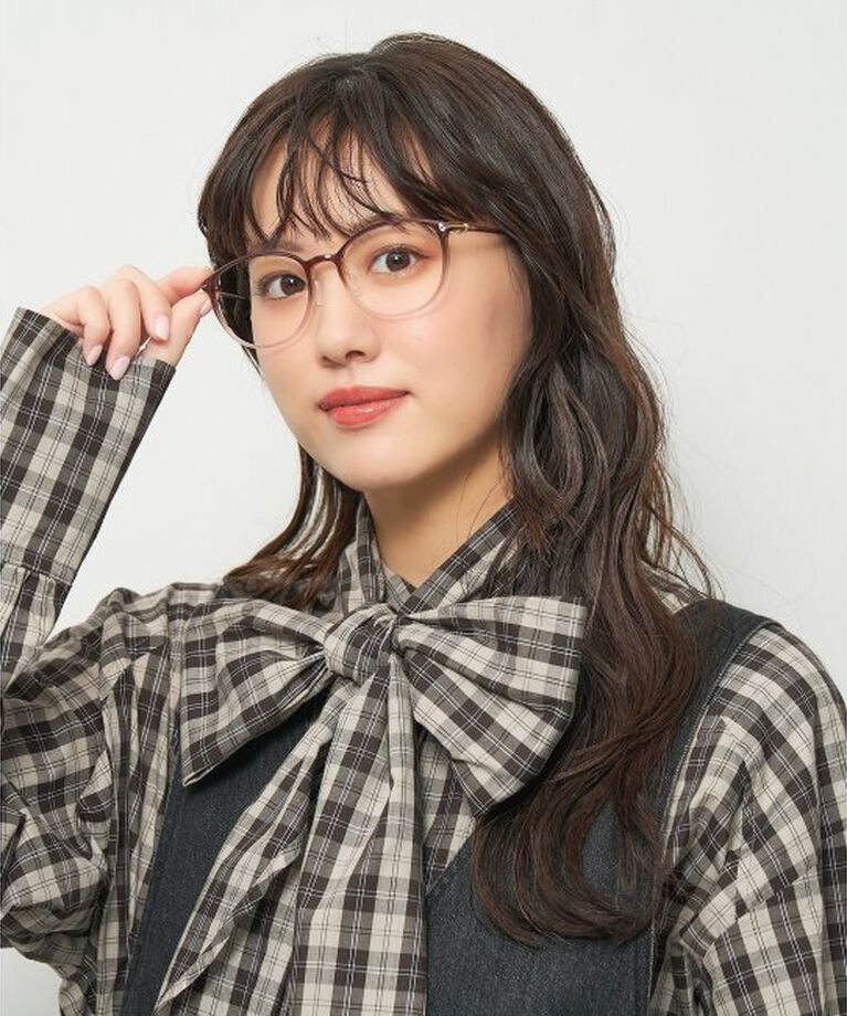  「ボストン型 メガネ 軽量 大人可愛い おうちメガネ 伊達メガネ レンズ交換券付」|メガネ|