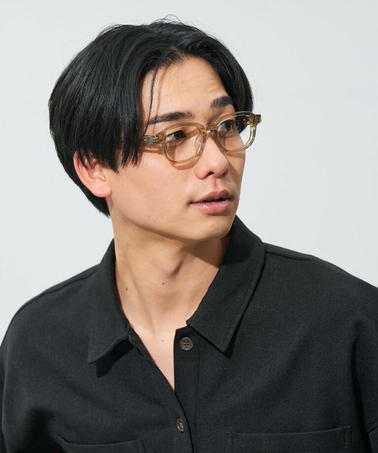  「ウエリントン型メガネ｜読書 レディース 女性用 大人可愛い 大理石｜Zoff｜CHIC レンズ交換券付」|メガネ|ブラウン
