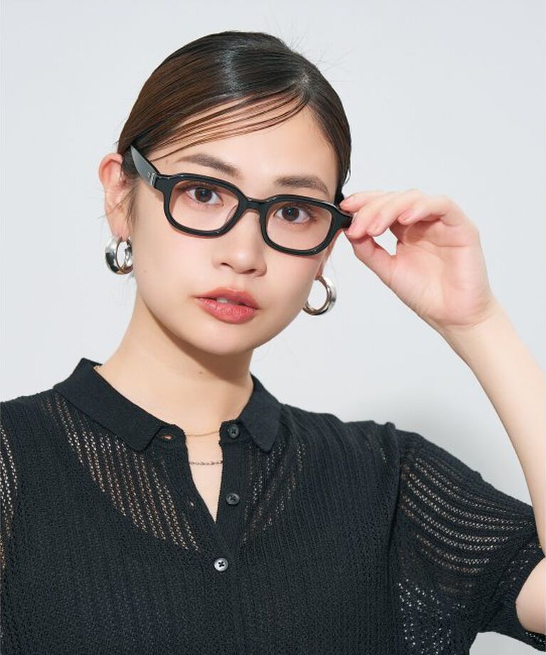  「ウエリントン型メガネ｜読書 レディース 女性用 大人可愛い 大理石｜Zoff｜CHIC レンズ交換券付」|メガネ|