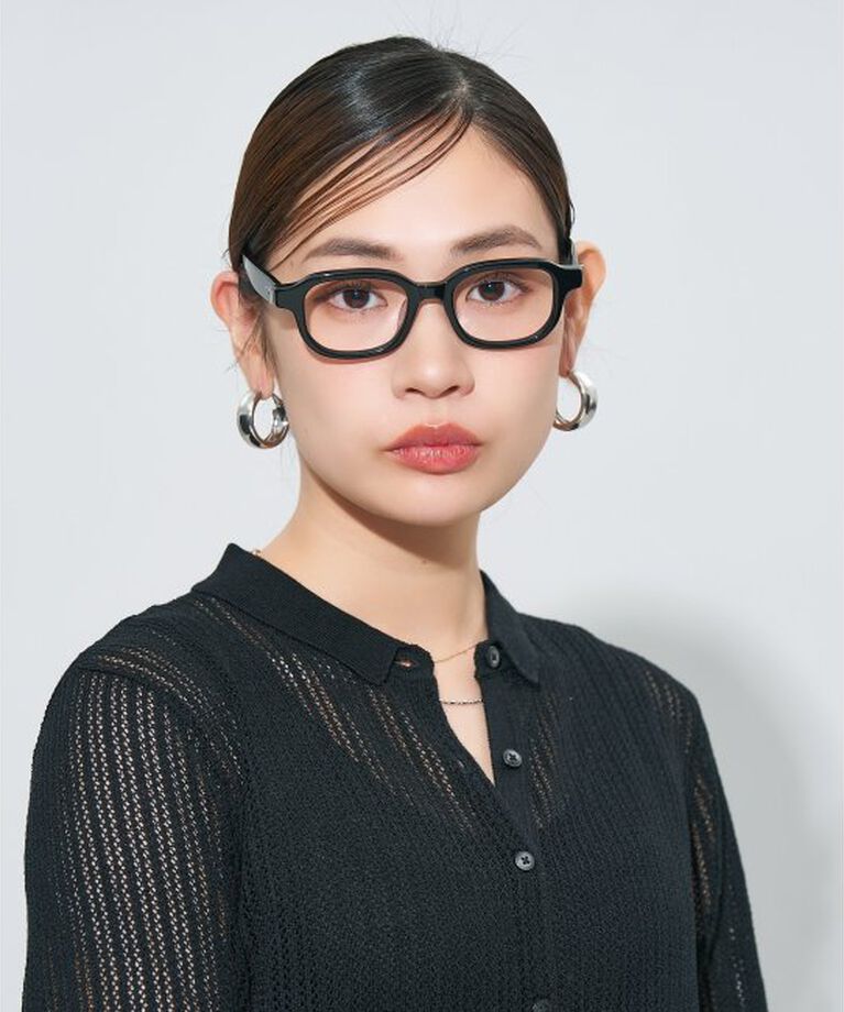  「ウエリントン型メガネ｜読書 レディース 女性用 大人可愛い 大理石｜Zoff｜CHIC レンズ交換券付」|メガネ|