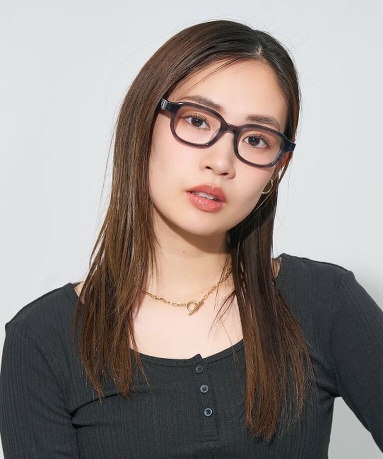  「ウエリントン型メガネ｜読書 レディース 女性用 大人可愛い 大理石｜Zoff｜CHIC レンズ交換券付」|メガネ|
