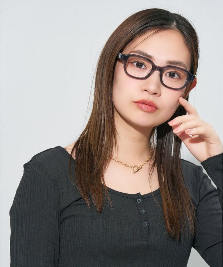  「ウエリントン型メガネ｜読書 レディース 女性用 大人可愛い 大理石｜Zoff｜CHIC レンズ交換券付」|メガネ|